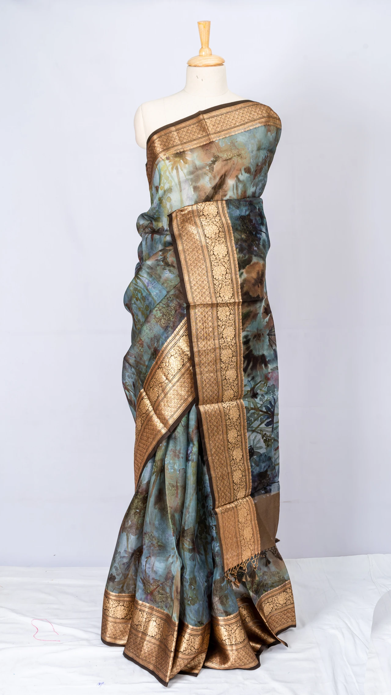 Pure Organza silk With Multi Colour Digital Print