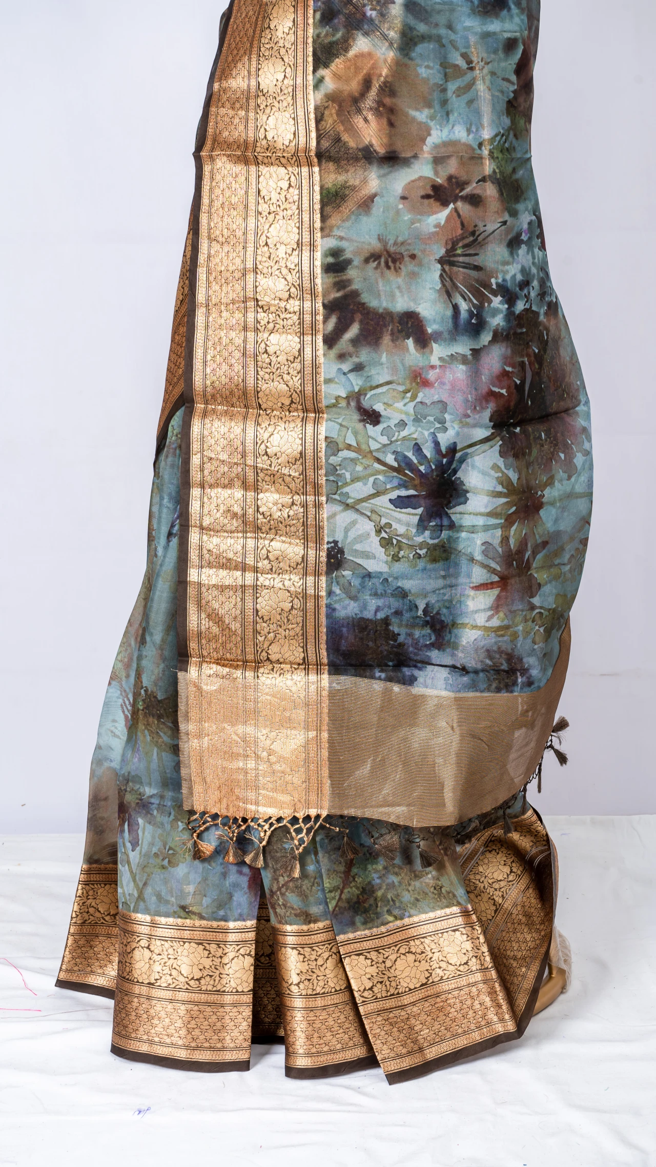 Pure Organza silk With Multi Colour Digital Print