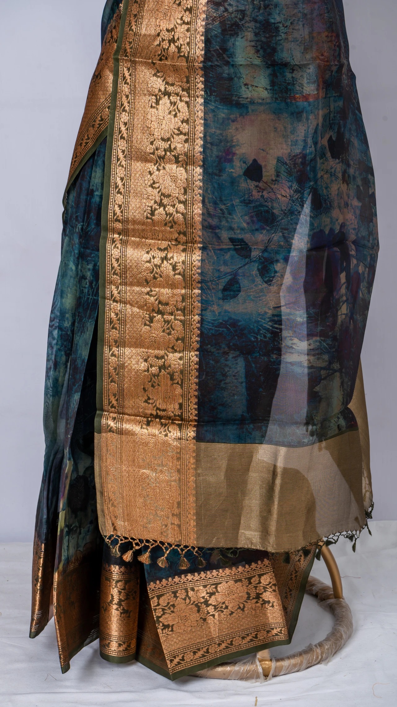 Pure Organza Silk With Multi Colour Digital Print