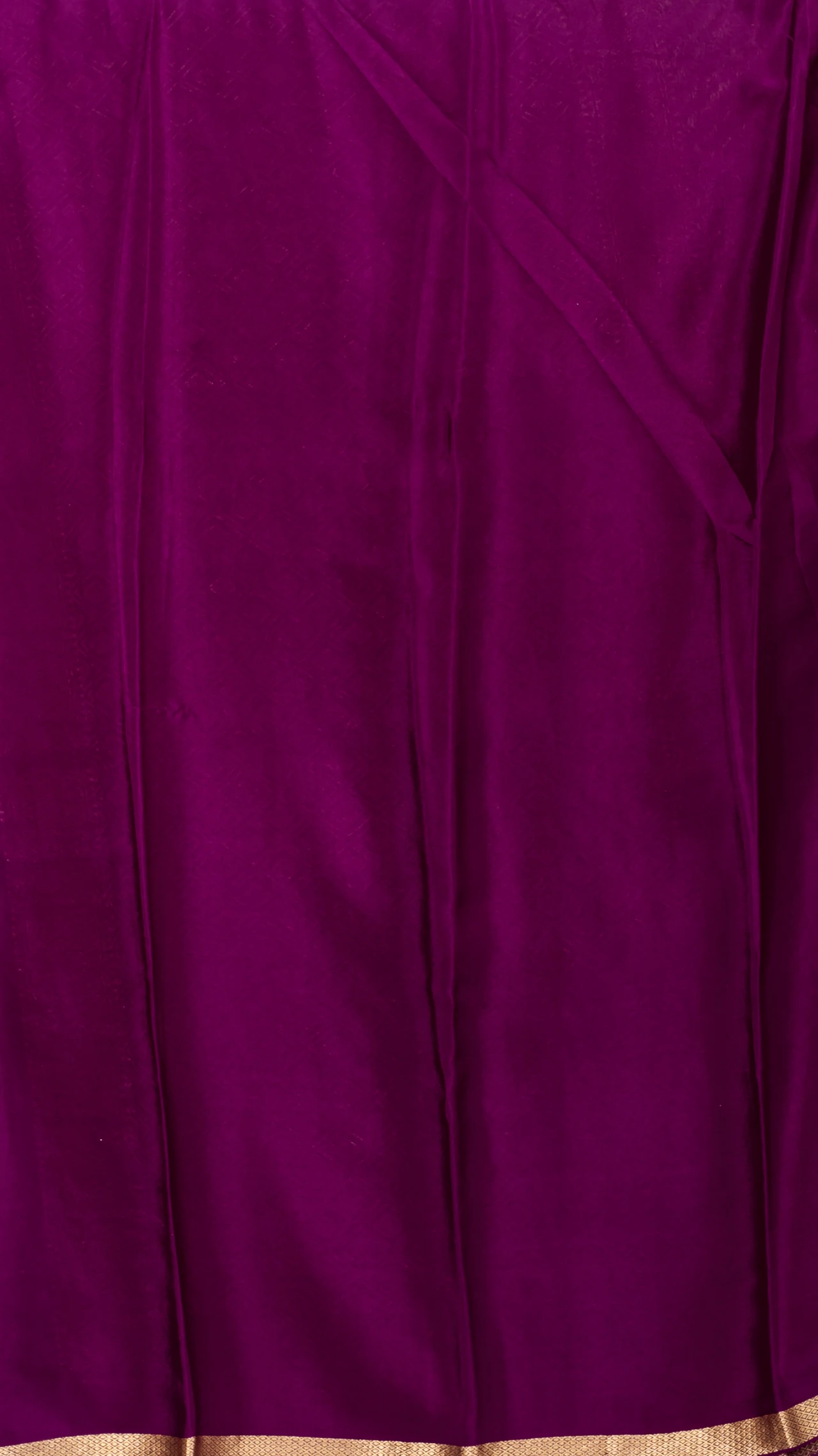 Mysore Crepe Silk Magenta Brocade Stripe Design