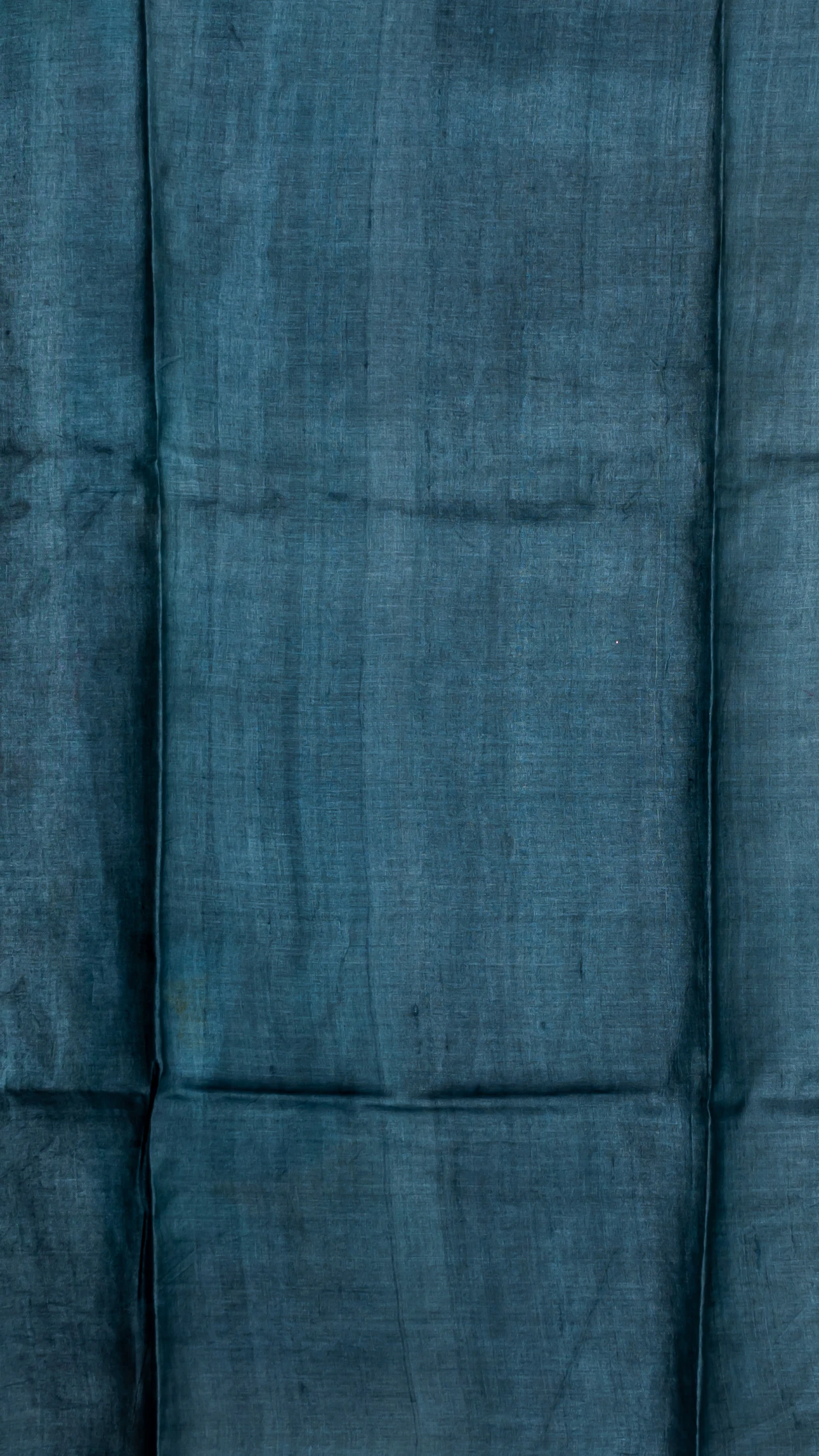 Peacock Blue Tussar Silk With Floral Multi Colour Digital Print